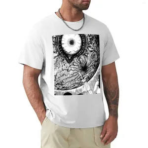 Magliette da uomo T-shirt HELLSTAR REMINA Abbigliamento anime Top estivo Top oversize in cotone da uomo tinta unita bianco da uomo