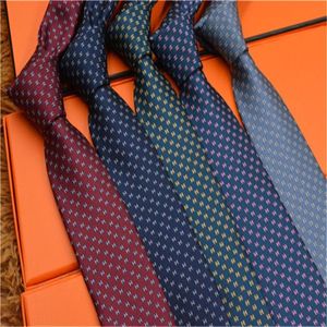 MENS NECK TIES Fashion Jacquard Silk Slips Classic Handmade Tie Luxury Designer Slyckor Letter Men Business Neckwear190a