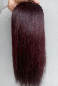 Neuankömmlinge brasilianische jaky haarscheuchenclip in leichten Yaki Straight Human Hair Extensions 99J Color5873968