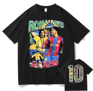 Men039s футболки Марино Морвуд Роналдиньо двусторонняя футболка с рисунком мужская футболка в стиле хип-хоп футболка большого размера уличная мужская мода5471575