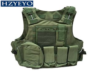 Hrzyeyo Camouflage Hunting Płaszcz CS Hunting Wojskowy Vest Wargame Body Molle Armor Outdoor Equipment 5 Colors8104398