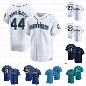 Julio Rodriguez 2024 매리너스 Jersey Ken Griffey Jorge Polanco Jr. Crawford Nelson Cruz Cal Raleigh Ty France Andres Munoz Mitch Haniger Seattle Suzuki Anderson