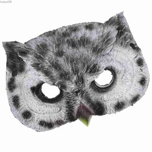 Maski projektantów Maski zwierząt dla dorosłych Halloween Cosplay Dekoracyjna impreza karnawałowa Pu Owl (Owl Grey)