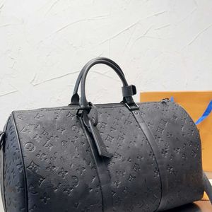 10A Mens Top black embossed duffel bag Keep All designer Travel bag Large capacity tote Bag Womens Mens Outdoor Zipper shoulder bag Travel bag