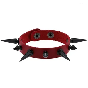 Charm Bracelets Fashion Faux Leather Studded Bracelet Hip Hop Creative Punk Wristband For Men Women Gothic Rock Armbands