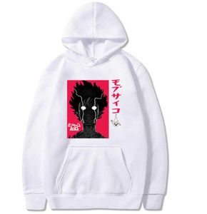 2021 Japanese Anime Graphic Hoodies Men Mob Psycho 100 Sweatshirt Unisex Male Y08049091086