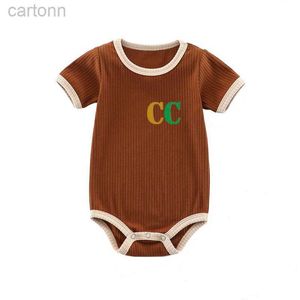 Footies Hot 3 Models Newborn Baby Rompers Girls and Boy Short Sleeve Cotton Comply Tralle Letter Print Infant Romper Children