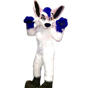 2024 Husky Dog Fox Mascot Trajes de Alta Qualidade Personagem de Desenho Animado Outfit Terno Carnaval Adultos Tamanho Halloween Festa de Natal Festa de Carnaval