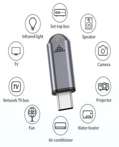 Интерфейс Micro USB TypeC Беспроводной инфракрасный адаптер дистанционного управления Смарт-приложение для управления телефоном-передатчиком для телефонов Android2551524