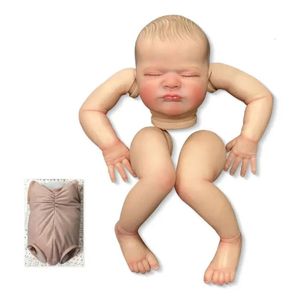 NPK 19inch Unfinished Doll Real Life Size Already Painted Kits Max Very Lifelike With Many Details Veins same As picture 240304