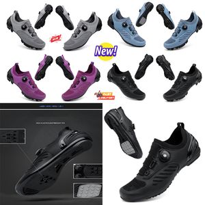 Designer Cycling Shoess Men Sports Dirt Road Cykelskor Flat Speed ​​Cycling Sneakers Flats Mountain Bicycle Footwear Spd Cleats Shoes 36-47 GAI