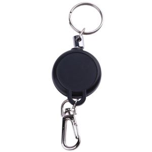 Multifunctional Retractable Keychain Zinc Alloy ABS Name Tag Card Holder Key Ring Chain Pull Clip Keyring Outdoor Survival Sport218A