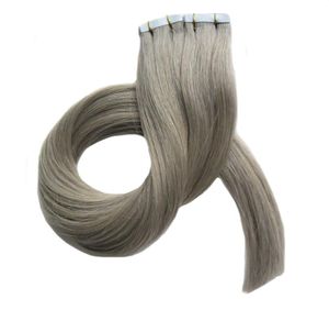 Site Hair Extensions Taśma w przedłużanie włosów ludzka prosta 100g 40pcs skóra wątku do włosów taśma kleja 2770553