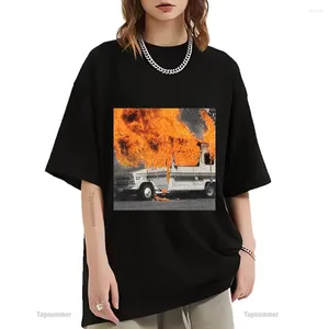 メンズTシャツすべての道路が銃Tシャツのミリタリーツアーシャツ女性クールストリートウェアコットンにつながる