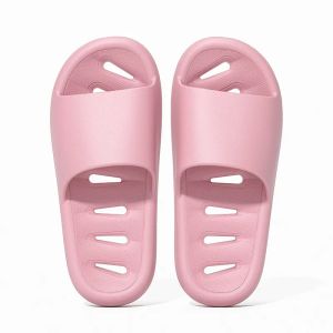 Duschhausschuhe für Damen und Herren, Sommerhaus, Innenbereich, Wasseraustritt, rutschfest, für den Haushalt, EVA-Badezimmer-Sandalen, Rosa