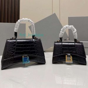 BA Hour Glass Bag Designer Bolsas Ombro Lidar Com Cadeia Mulheres Bolsa Crossbody Tote 34Models Luxo Senhoras Sacos 2 Tamanho Crocodilo Padrão Ouro Prata