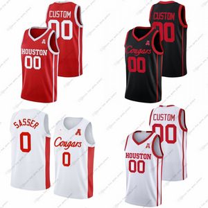 Personalizado NCAA Cougars College Basketball Jerseys Jacob McFarland JWan Roberts Emanuel Sharp Jamal Shead Joseph Tugler Ramon Walker Jr.