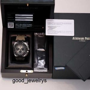 Zeitlose, heiße AP-Uhr Royal Oak 26420SO, Chronograph, Elefantengrau, Herrenuhr, Stahl-Keramik-Ring, automatische Maschinen, Schweizer Luxusuhren, voller Durchmesser 43 mm