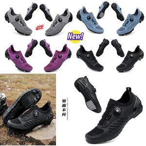 Sports Dirt Men Projektant Rower Rower Sshoes Flat Prędkość Cykling Sndaeakers Flats Mountain Rower Footwear SPD Buty 36-47 GAI 71226 S