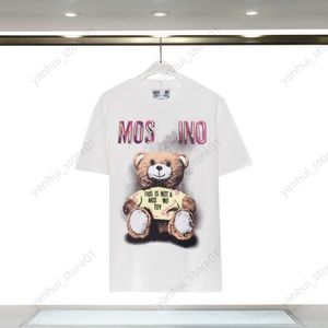 Womens Mens Designers T Shirts Sunmmer Tshirts Fashion Letter Printing Short Sleeve Lady Tees Luxurys Casual Clothes Tops T-shirts Clothing Moschino yhl