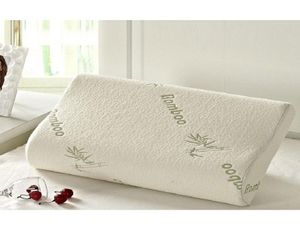 Whole High Quality Bamboo Fiber Pillow Slow Rebound Memory Foam Pillow Health Care Memory Foam Pillow Massager Travesseiro Alm8749210