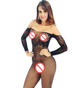 Sexy Fishnet Unterwäsche Bodysuit Damen Dessous Open Crotch Net Intimates Onesie Erotische Kleidung Nachtwäsche Nahtlose Pyjamas Bodysoc8087879