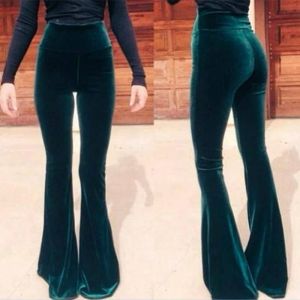 Capris Women Flared Ounlesers Cross2023 AutumnHigh Waist Stretch Plus Size Pants Solid Color Fashion Casual Ladies Flare Bottoms New