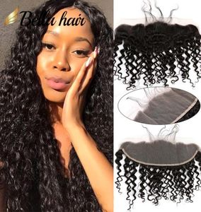 Curly Wave 13x4 Lace Frontal Virgin Human Hair With Bleach Knots Brazilian Malaysian HD Lace Frontals 9A3056405