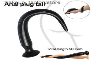 Masaj 50cm Süper Uzun Anal Fiş Tail Sextoys Butt Fiş Prostat Masaj Dildo Anal Seks Oyuncakları Kadınlar İçin Buttplug Yetişkin Oyunları Seks 8471430