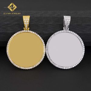 VVS Iced Out Diamond Charm Fit Tennis Chain Jewelry Custom DIY Photo Picture Memory Moissanite Pendant