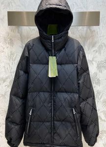 Inverno Quente Mens Designer Down Jackets Moda Letras Imprimir Homens Mulheres Preto Puffer Jaqueta Windbreaker Zipper Casacos Casaco Outside8283957