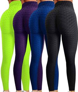 Yoga Pants Fitness Sports Leggings Jacquard Sports Leggings Female Running Byxor Hög midja Yoga Tight Sports Pants8417859