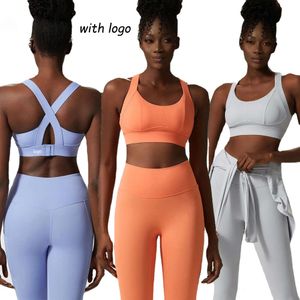 Lu Align Roupas Roupas para Mulheres Sem Linha Estranha Fitness Yoga Terno Mulher Leggings Conjunto Esportivo de Alto Suporte Cross Over Design Jogger Gry Lu-08 2024