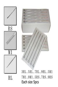 50 Pcs Mix Sizes Sterile Disposable Tattoo Needles 3 5 7 9 RL 5 7 9 RS 5 7 9 M12167295