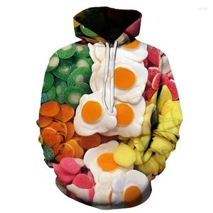 Men's Hoodies Colourful Candy For Men Women Autumn Casual Pullovers 3D Print Lollipops Hoodie Boy Girl Children Funny Harajuku Clothes