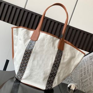 Yaz tasarımcısı plaj totes büyük büyük moda tuval çantalar deri tutamak gayard lüks el çantaları ayna kaliteli avlu geri dönüşümlü tasarımcı crossbody omuz çantaları