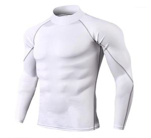 Running Jerseys Men039s Sportswear Tshirt Solid Color Long Sleeve Mandarin Collar Sports Tshirt Men Shirt19358675