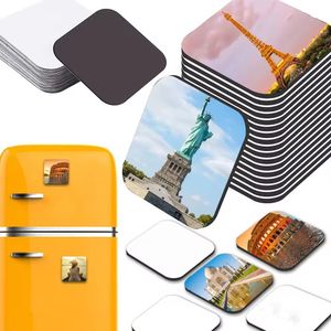 Sublimation Magnet Blanks Refrigerator soft Magnetic Rubber pad for Home Kitchen Microwave Oven Decor