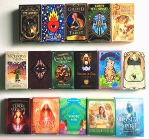 2021New Toys 19 Styles Tarots Witch Rider Smith Waite Shadowscapes Wild Tarot Deck Karty planszowe z kolorowym pudełkiem angielski Vers2208279