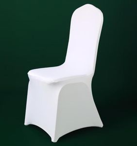 100PCS Universal Polyester Spandex White Chair Cover Wedding Party Banquet el Dinning Celebration Ceremony Decor Chair Cover Y23352283873