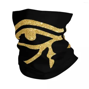 Bandanas Egypt Eye Of Horus Winter Headband Neck Warmer Men Women Ski Hunting Tube Scarf Ancient Egyptian Culture Face Bandana Gaiter