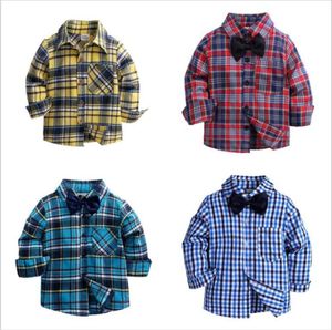 Kids039S Autumn Boys Shirt Plaid Tshirt Kids Cloths for Boy Tops 27y5763830