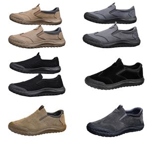 GAI Men's shoes, spring new style, one foot lazy shoes, comfortable and breathable labor protection shoes, men's trend, soft soles, sports and leisure shoes non-slip 40