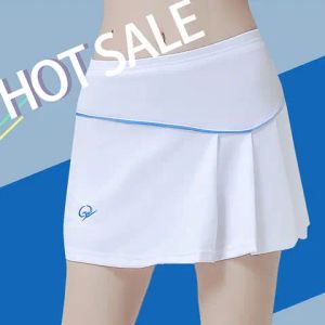 Klänningar vit tennis kjol shorts feminino falda kort tennis klänning randskorts kvinnor tenis feminino sport kjol golf klänning jupe