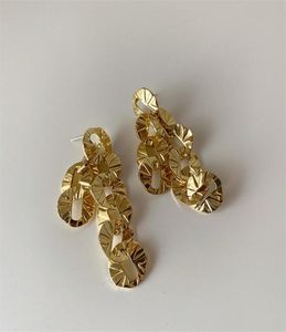 Dangle lustre na moda ouro prata cor redonda longa borla brinco para mulheres menina metal geométrico brincos festa jóias 5741669