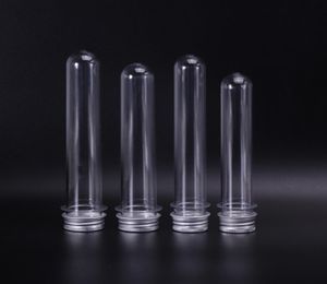 40 ml leere, durchsichtige Kunststoffröhre, PET-Kunststoff-Reagenzglasflasche, verwendet als Gesichtsmaske, Süßigkeiten-Telefonkabelbehälter mit Aluminiumkappe8733499