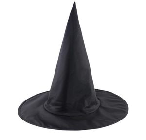 Kvinnliga män svart häxhatt för halloween kostym tillbehör cool vuxen trollkarl hattar kostym fest props magisk topp hatt dbc bh2662741