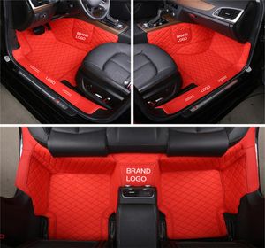 Custom Fit Car Accessoires Auto Matte wasserdichtes PU -Leder umweltfreundliches Material für ein wesentliches Fahrzeug voller Set Teppich mit Logo DESIG8507697