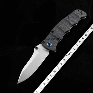 Blade BM M390 484 Tactical Folding Knife Carbon Fiber Handle Stone Washing Survival Safety Pocket Knives