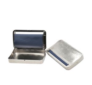 110 MM King Size Metal Automatic Cigarette Rolling Machine Box Case Tobacco Roller Roll Machines Pattern Randomly4072189